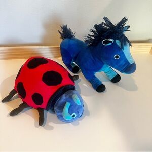 World of Eric Carle Stuffed Blue Horse & Lady Bug